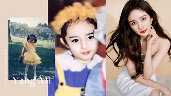 杨幂从小美到大旧照合辑！四岁接演第一部戏、小时候酷似混血儿，从小就拥有惊人大长腿