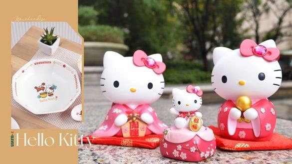 Kitty迷必收！7-11“Hello Kitty开运扑满&聚宝盆”开卖，同步推餐具三件组、随身喷瓶