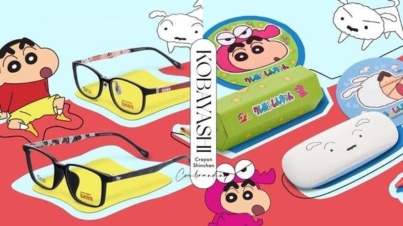 小林眼镜ｘ蜡笔小新首度联名！32款小新＆小白造型镜架，配镜就送超萌眼镜收纳组！
