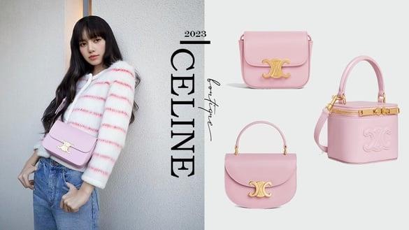 CELINE 2023春季“樱花粉”太欠买!AAA腋下包、手提马鞍包绝美必收,这款五万有找