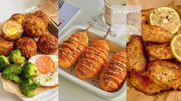 ８款减脂“气炸锅料理食谱”推荐！爆浆鸡肉丸子、柠檬鸡胸肉零失败，不吃水煮餐也能瘦