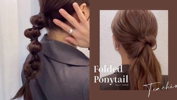 2023韩系低马尾怎么绑不老气？花苞马尾、泡泡辫子马尾超减龄，这款显瘦必学