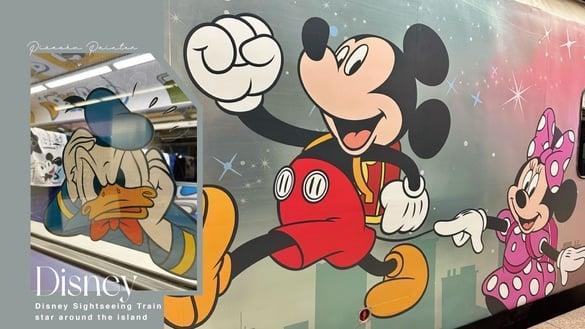 环岛之星变迪士尼观光列车，米奇、小美人鱼10大角色现身790元起可搭乘，必搭亮点快看