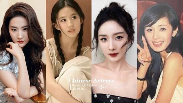 10位电视剧85花青涩旧照！《去有风的地方》刘亦菲、杨幂从小美到大，景甜旧照真是美绝了