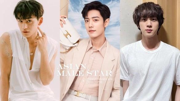 外网票选“亚洲美男”TOP10！车银优竟没前十，王一博第七，肖战第三，冠军是他！