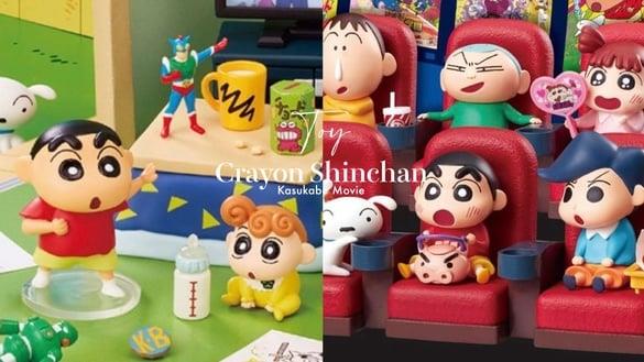 蜡笔小新粉必收！“蜡笔小新春日部电影”盒玩开卖，6组小新&朋友，再附超萌爆米花道具