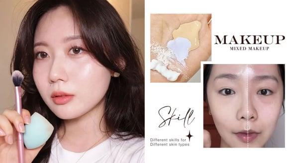 换季必学！不同肤质“混合上妆”技巧，干肌、混和肌底妆这样做，粉底+蜜粉更透亮持久