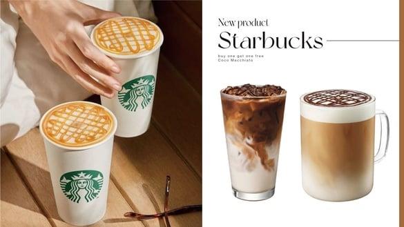 星巴克买一送一！星巴克“咸焦糖风味可可玛奇朵”3新品开卖，再享买一送一