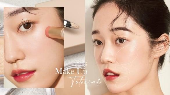 化妆后好显老？韩星清透感遮瑕打亮技巧教学，提亮面中法令纹&嘴角，膨润减龄超有感