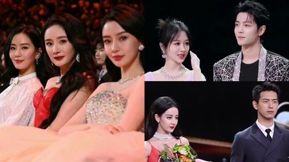 微博之夜11组明星同框！杨幂&刘诗诗&杨颖同框，肖战同框刘亦菲，李现夹在杨紫热巴中间