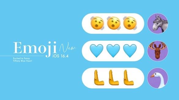 iOS 16.4“Emoji表情符号”登场!蒂芬妮蓝爱心、兴奋到模糊太可爱,这招教你抢先使用