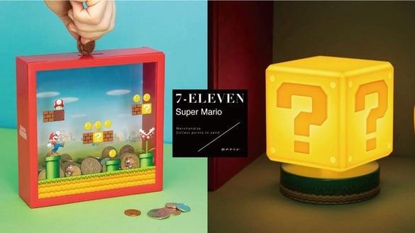 7-11“超级玛利欧周边”集点送！经典蘑菇、问号砖块、幽灵3D小夜灯，限量存钱筒必抢