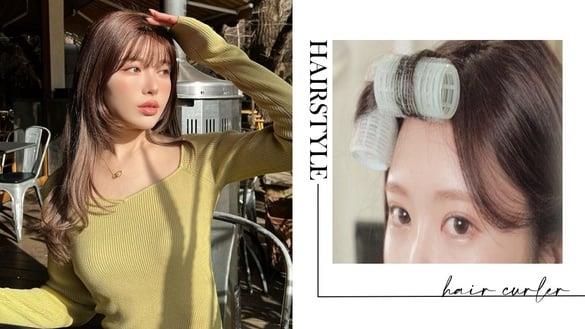 韩妞亲授“浏海整理技巧”发卷用法是关键，加这神奇小物浏海蓬松一整天、不怕塌