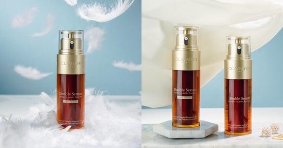 抗老精华液霸主克兰诗“黄金双激萃清爽版”登场，搭配“弹簧乳”加倍嫩脸！保养控狂喜