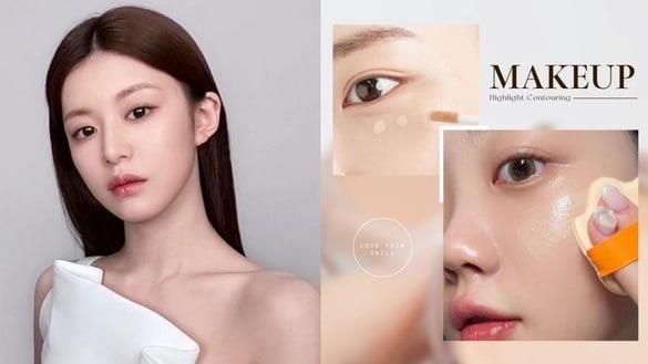 韩星显嫩感高光技巧必学!高光修饰面部轮廓、底妆更干净透亮,膨润感显瘦更减龄