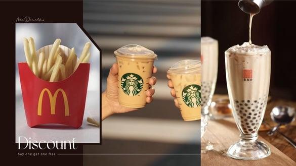 通通买一送一！买一送一优惠盘点：麦当劳大薯、春水堂珍奶、星巴克皆买一送一