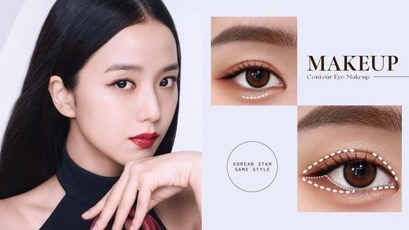 肿泡眼救星！韩星同款“骨相修容眼妆画法”无敌消肿又好上手，就连Jisoo也在画