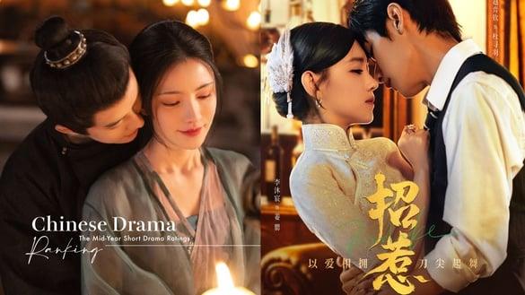 2023上半年电视剧短剧评分榜TOP8！前六评分都赢《长月烬明》，《招惹》第4，冠军7.6高分