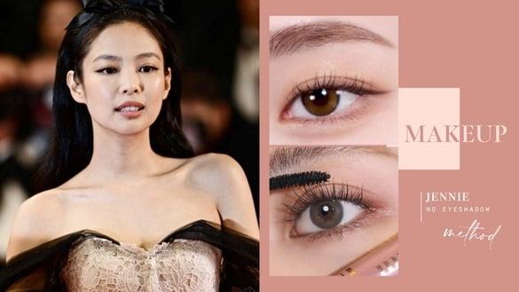 Jennie红毯妆容太美！夏季无眼影感妆画法教学，无眼影眼妆更持久、轮廓深邃还可消肿泡