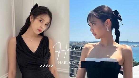 2023明星夏季绑发图鉴！Jennie麻花马尾、宋慧乔双麻花辫太减龄，高允真款丸子头超显瘦