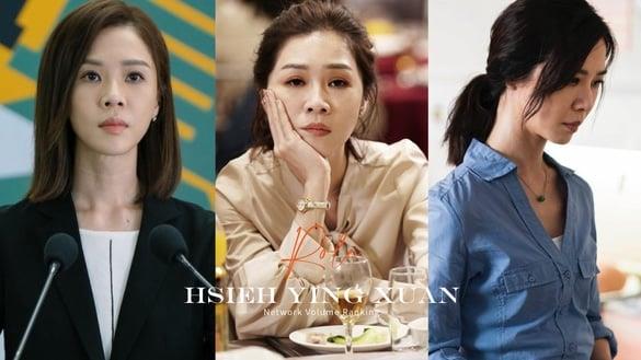 谢盈萱演出角色网络声量TOP10！《花甲》第七，《人X之R》第三，全都拼不过《俗女》