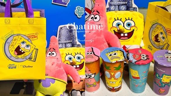 买一送一！日出茶太联名海绵宝宝推2限定饮品，加海绵宝宝联名周边加价购“这天”开跑