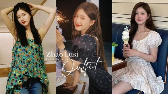 碎花裙、印花单品只能穿出婶味？赵露思才不服！传授6招零失误穿搭技巧