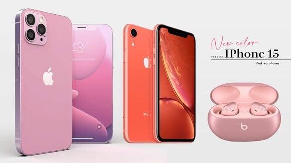 iPhone 15又有新色！iPhone 15传有粉色、嫩橘色2新色9月登场，粉红耳机抢先现身