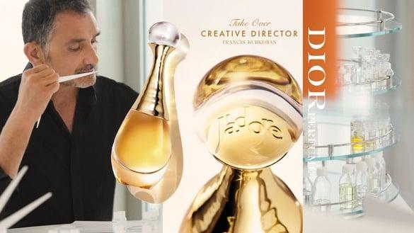 Francis Kurkdjian挑战J'adore花束香调，以流动黄金为灵感重释Dior J'adore核心香调