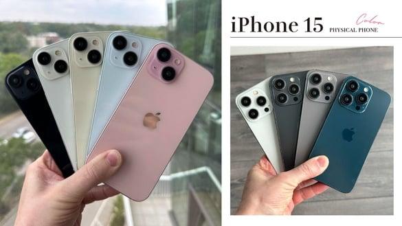 真的有粉色！iPhone 15实机照抢先亮相，iPhone 15全系列一次看、9款颜色&售价大公开