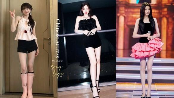 电视剧95花9位隐藏版美腿女神！田曦薇&虞书欣是腿精，161cm赵露思同框172cm关晓彤太惨了