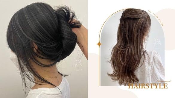 2023秋冬韩系双色染推荐！暖棕ｘ奶茶浅棕、栗棕ｘ亚麻灰超显嫩，这款堪称显白挑染范本