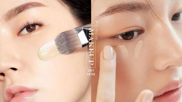 不暗沉的“伪素颜底妆”技巧！干肌必学的“倒叙手法”，零卡粉、零暗沉，轻松美整天！