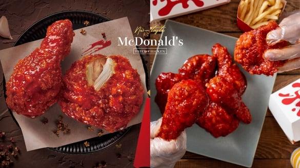 麦当劳新品、优惠！麦当劳“大红袍香麻炸鸡腿”开卖，送麦当劳杯垫薯条、大麦克款必收