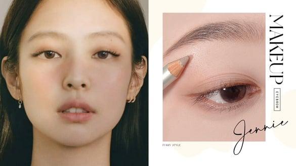 Jennie新画报太嫩！减龄显嫩感“毛茸眉”画法教学，弱化眉色、仿真毛流感是重点