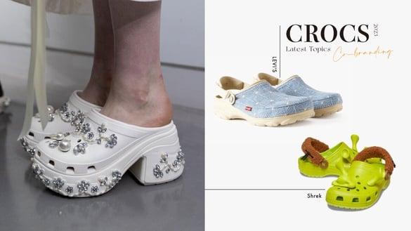 2023 CROCS最新话题联名整理：LEVI'S、Simone Rocha珍珠小花抢先预订下一双爆款！