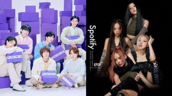 Spotify 月听众数最高的Kpop艺人TOP10！BLACKPINK仅第五，冠军毫无悬念