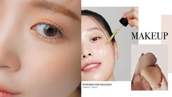 粉饼“不卡粉、不厚重”的底妆技巧！“涂抹”手法是大忌，5方法让妆面秒干净，零卡粉