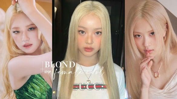 New Jeans Hanni 金发公主切美翻！10位染金发超惊艳的女爱豆，张员瑛金发新造型掀热议