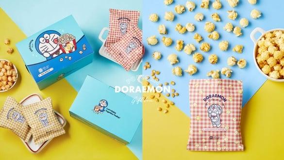 哆啦A梦变身爆米花！起士公爵推“哆啦A梦爆米花”，超萌包装必收，焦糖牛奶、起司都赞