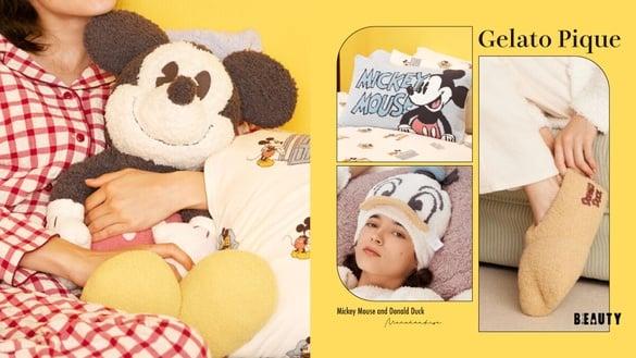 迪士尼米奇&唐老鸭 x Gelato Pique 新品登场！复古抱枕、室内拖、吸水帽可爱实用必收