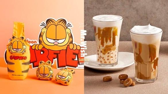 可爱爆击！“Mr. Wish x 加菲猫”联名登场，加菲猫收纳饮料提袋必收，再推太妃糖奶茶