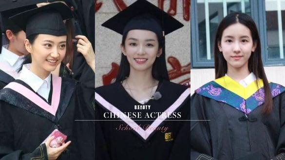 电视剧8位“现实中的校花女神”！《为有暗香来》周也是学霸校花，她打败杨幂成北电校花