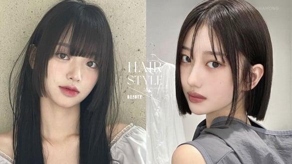 2023韩系女生“秋冬发型”趋势：轻盈版公主切持续夯、苏子叶浏海高额头显瘦有感！