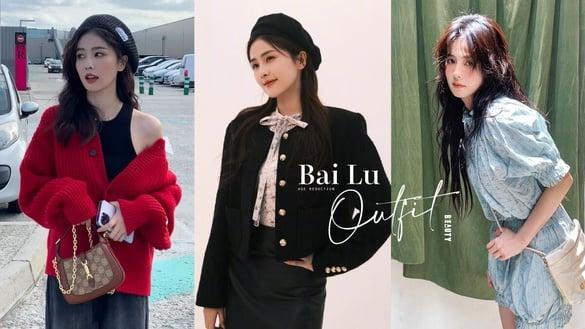 《以爱为营》白鹿戏外7大超减龄穿搭！秋冬亮色系针织衫是关键，泡泡袖元素修饰头身比