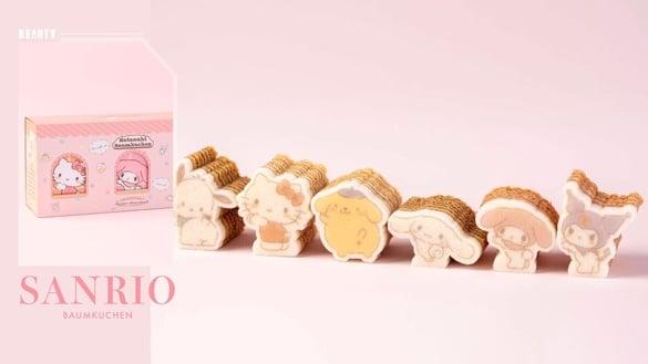 可爱爆击！“三丽鸥年轮蛋糕”7款登场，KITTY、酷洛米、大耳狗都有，日本必买伴手礼+1
