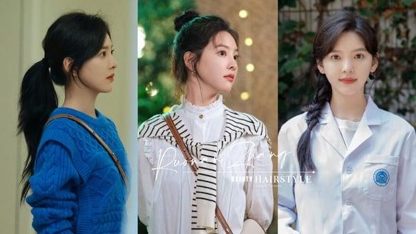 《治愈系恋人》章若楠7大发型范本：秋日感低马尾、清纯系麻花辫受封“GM白月光”