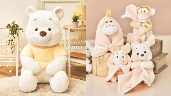 可爱爆击！冬季全新“小熊维尼周边”登场，73cm金色维尼玩偶、粉色睡姿维尼吊饰超欠收