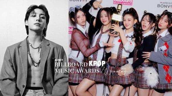 2023年公告牌音乐奖获奖 Kpop艺人：田柾国一人打团，NewJeans又创下新纪录！