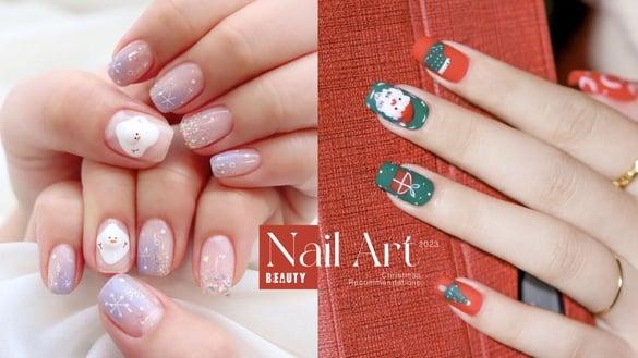 2023秋冬圣诞美甲推荐！圣诞姜饼人、雪人麋鹿爆击少女心，这款圣诞美甲不挑肤色超百搭